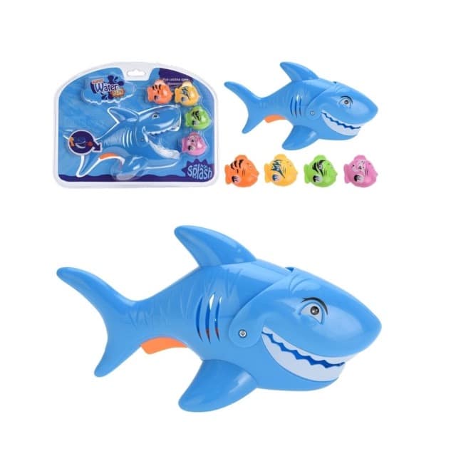 Children's Water Game with Shark and Fish