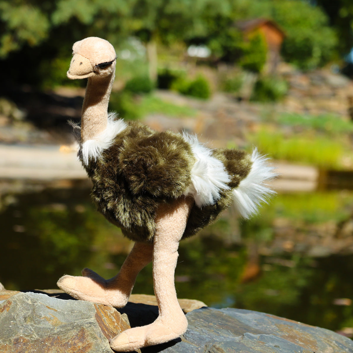 Plush ostrich 32 cm ECO-FRIENDLY