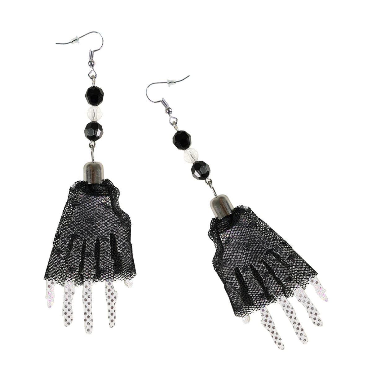 Halloween skeleton hands earrings