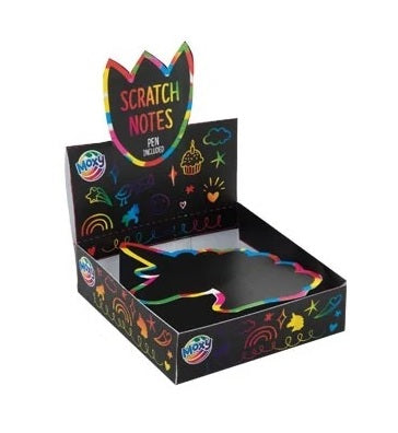 Scratch Art Pad 75 Sheets with Pen 9x9 cm