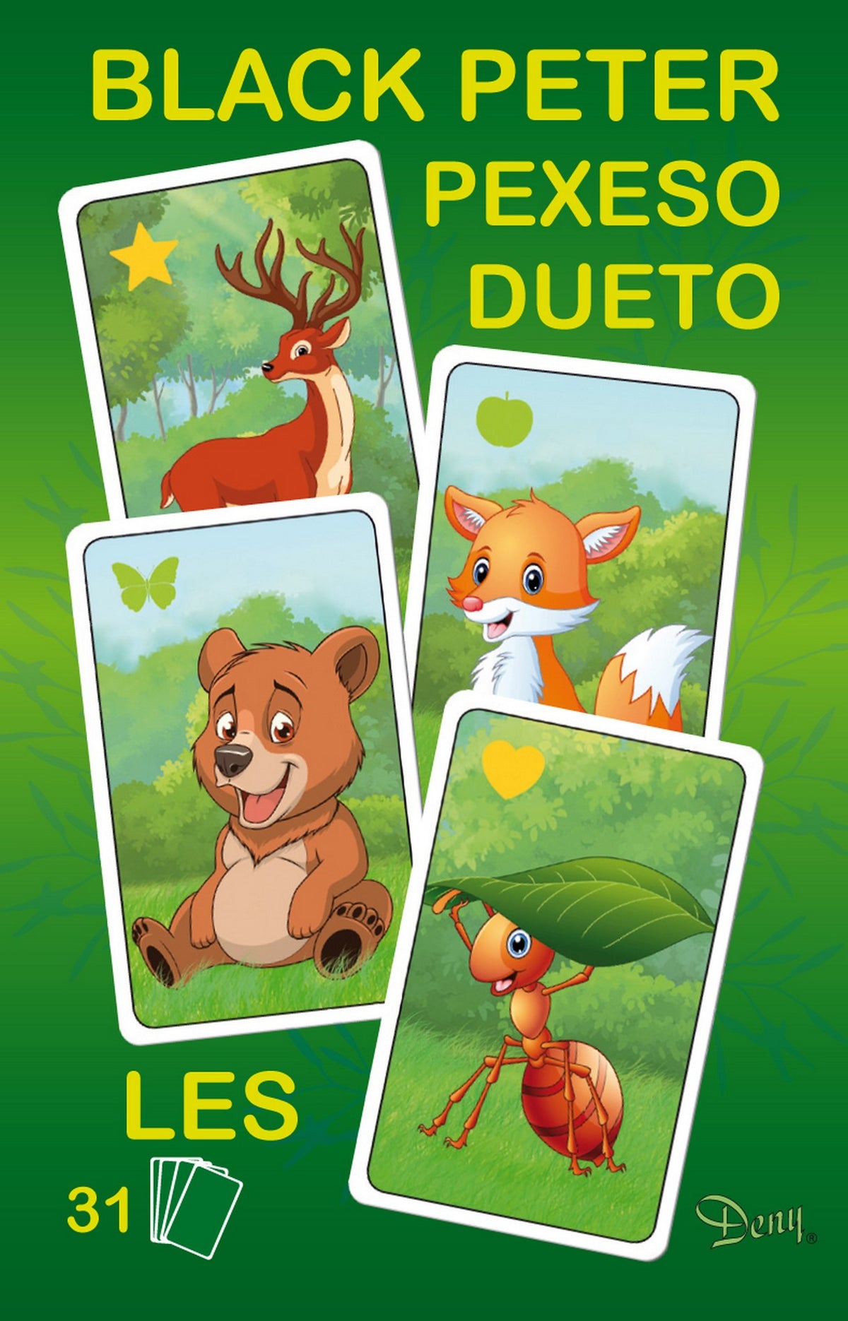 Black Peter forest card game / Černý Petr