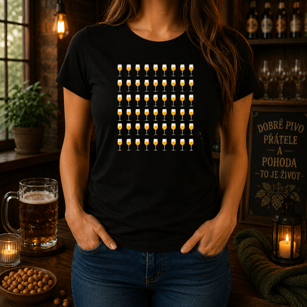 Women's Black 60th Birthday T-shirt with Glasses