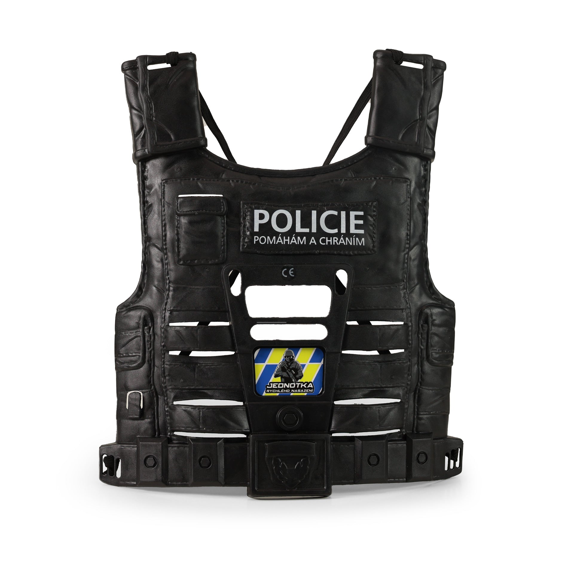 Police vest with Czech inscriptions and accessories