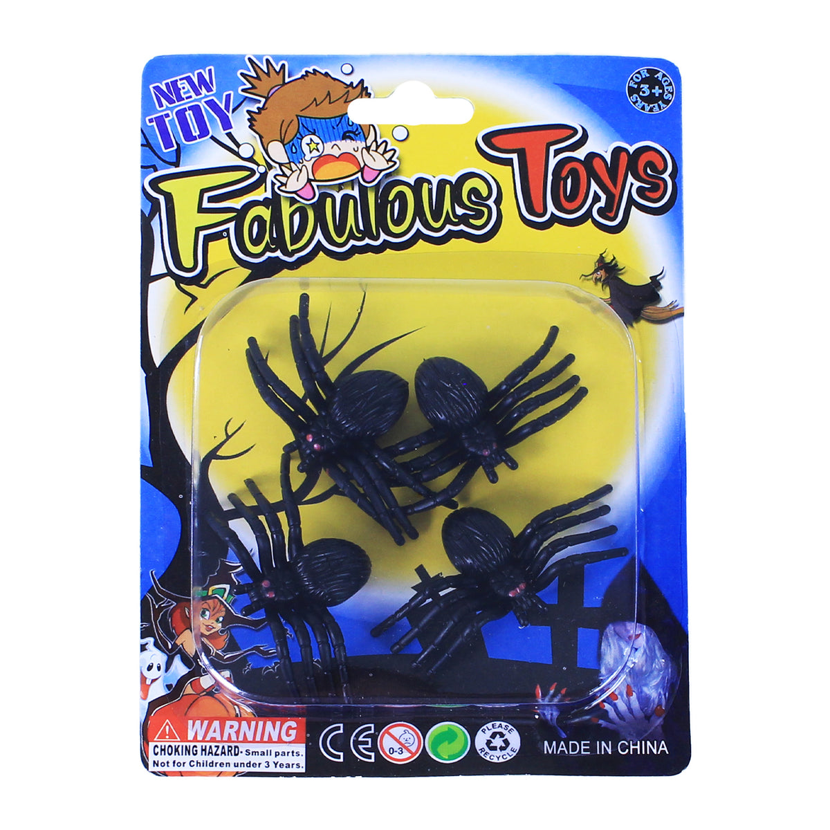 Halloween spider decoration 4 pcs
