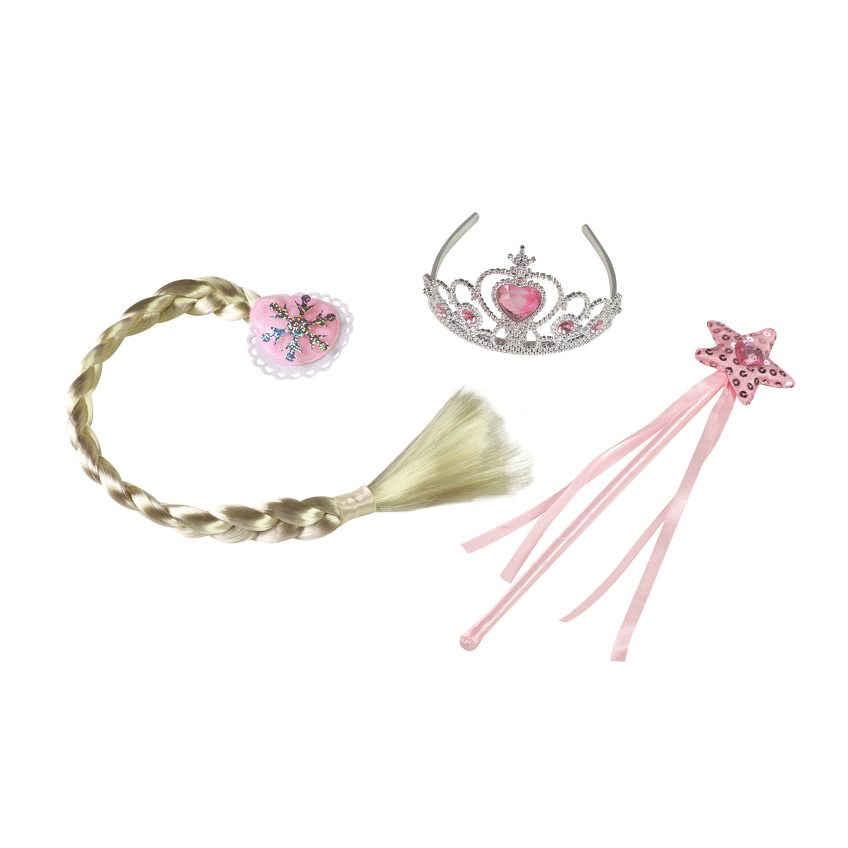 Pink princess set with braid