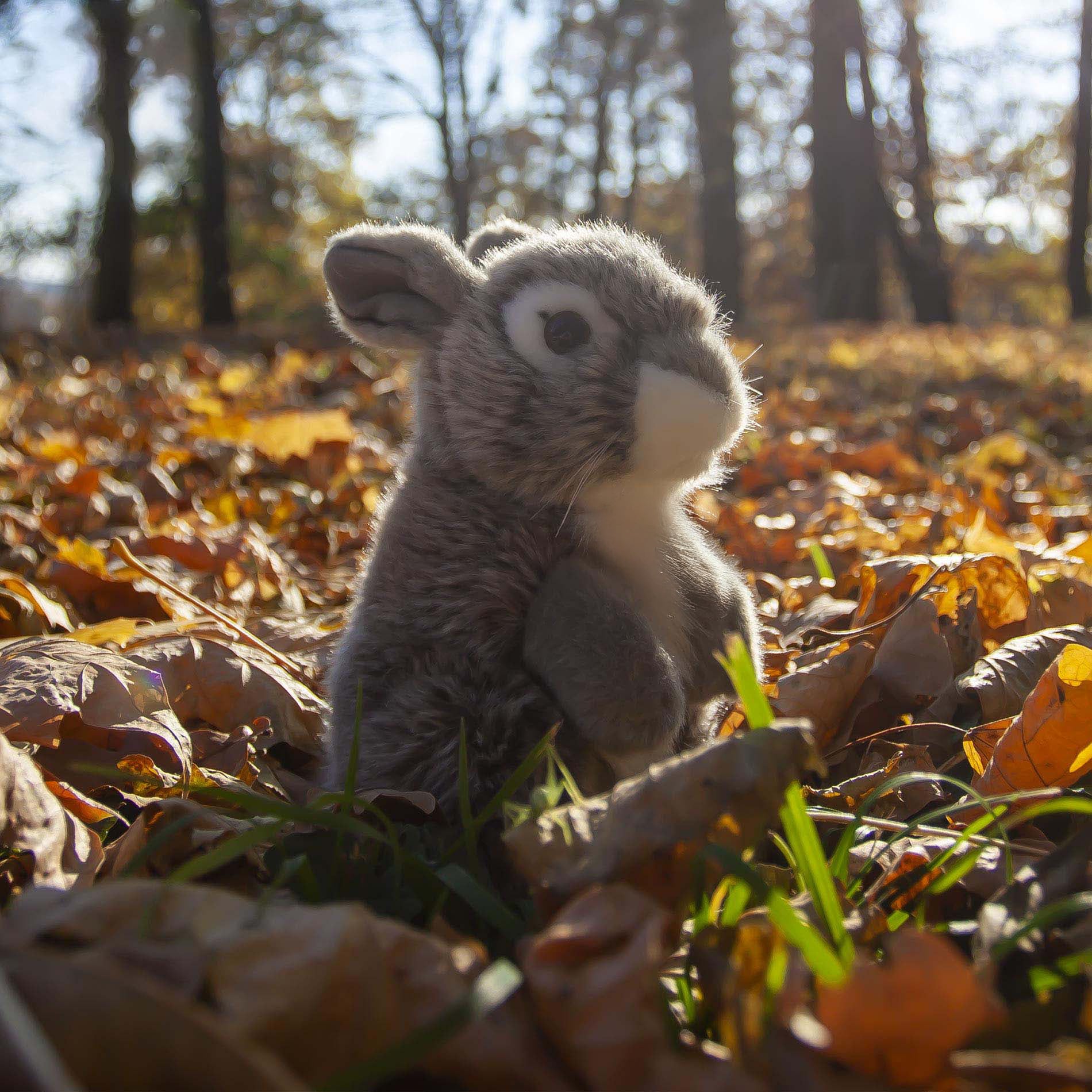 Eco-friendly plush rabbit 18 cm