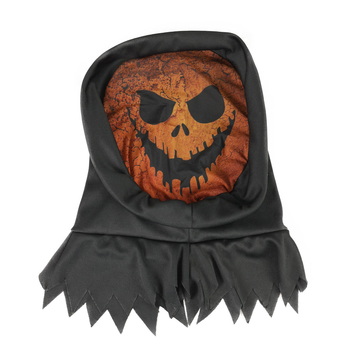 Orange textile pumpkin-style mask