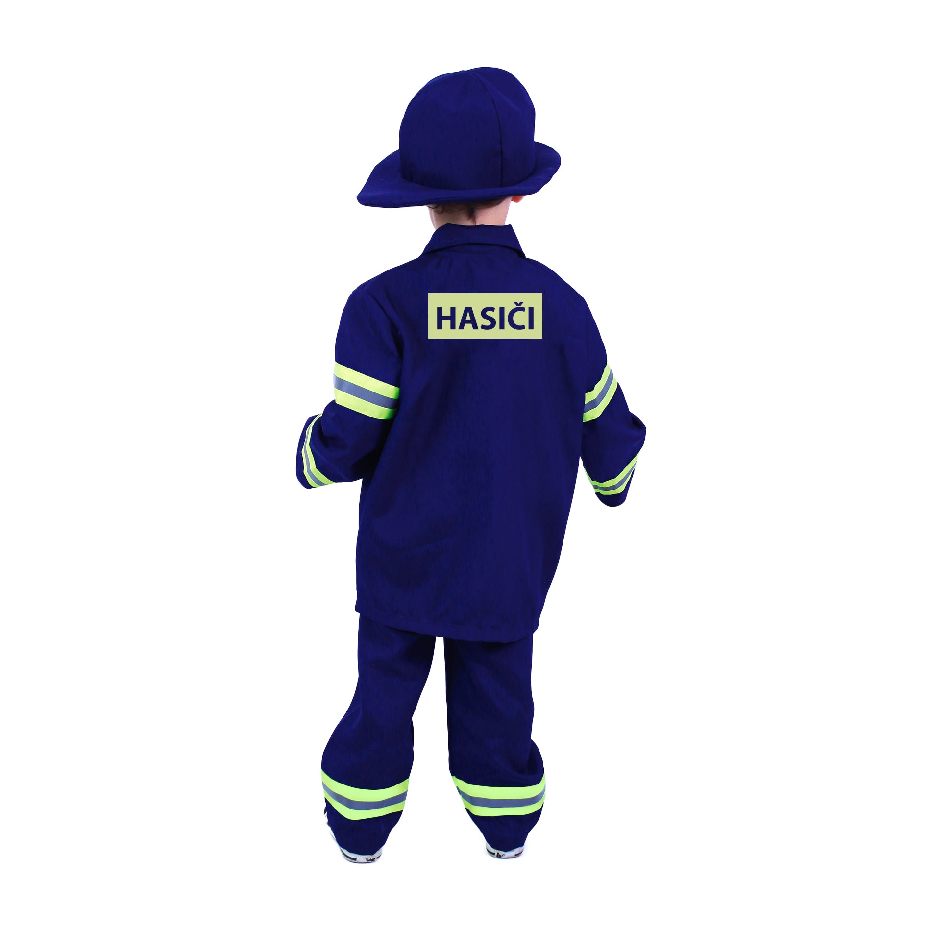 Children's firefighter costume with Czech print, M