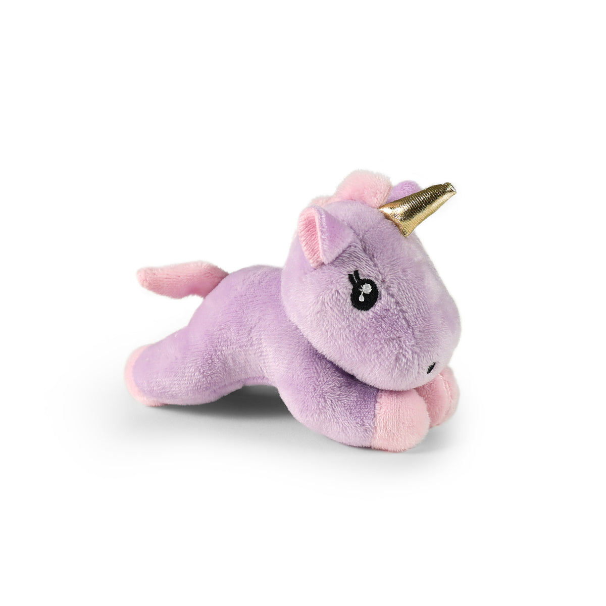 Portable pet carrier with plush unicorn