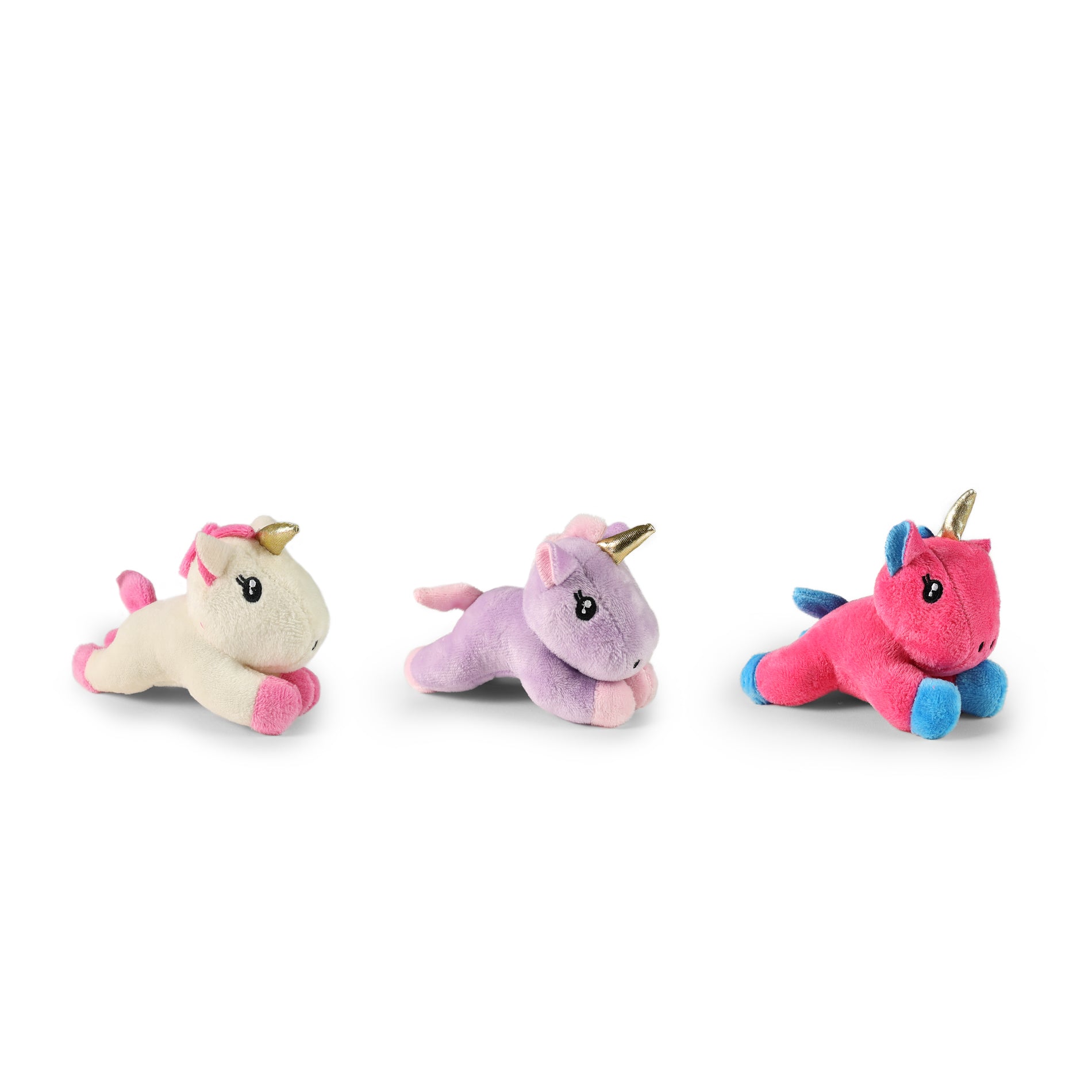 Portable pet carrier with plush unicorn