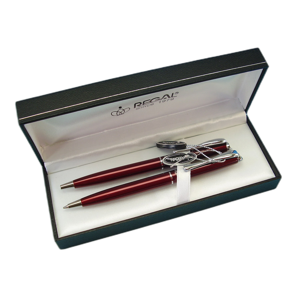 Regal Arachne Mechanical Pencil and Ballpoint Pen Gift Set Red