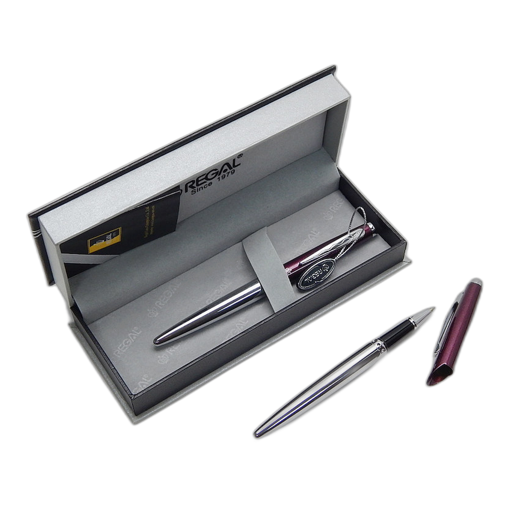 Regal Themis Ballpoint Pen and Rollerball Pen Gift Set Red