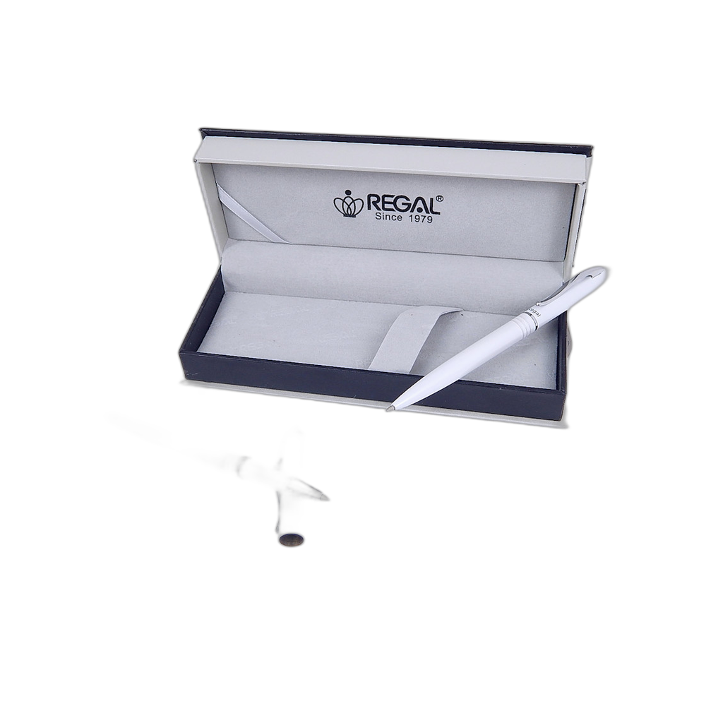 Regal Alice Ballpoint Pen and Rollerball Pen Gift Set White