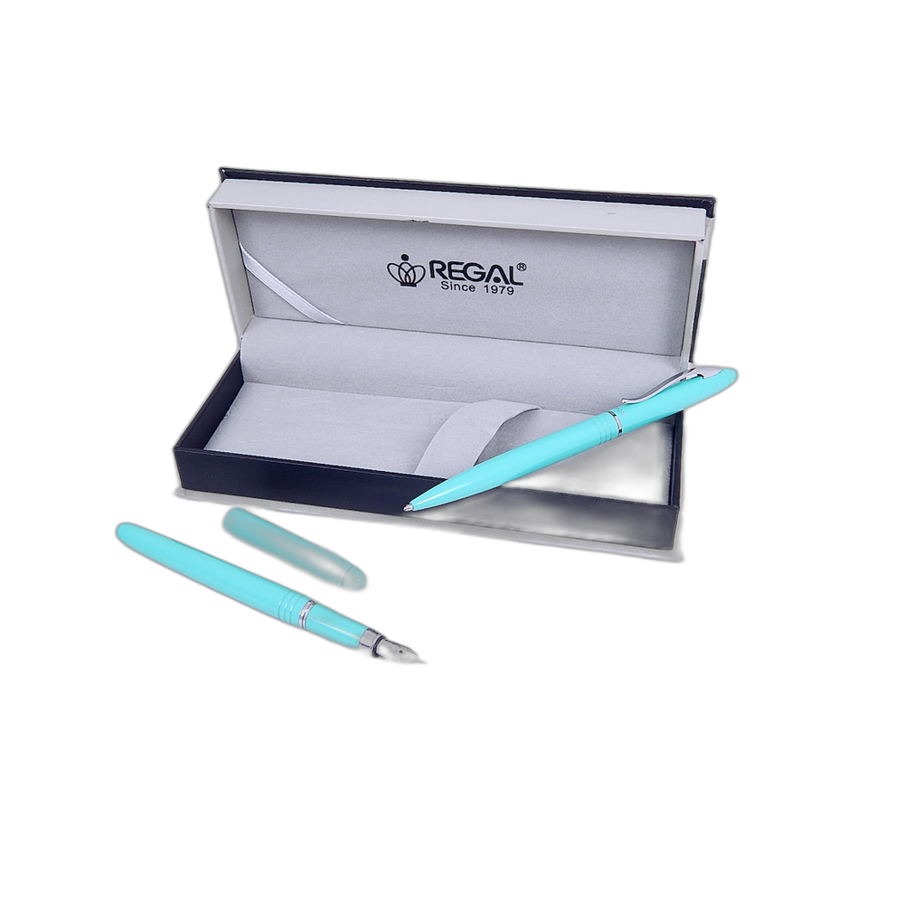 Regal Alice Ballpoint Pen and Fountain Pen Gift Set Mint