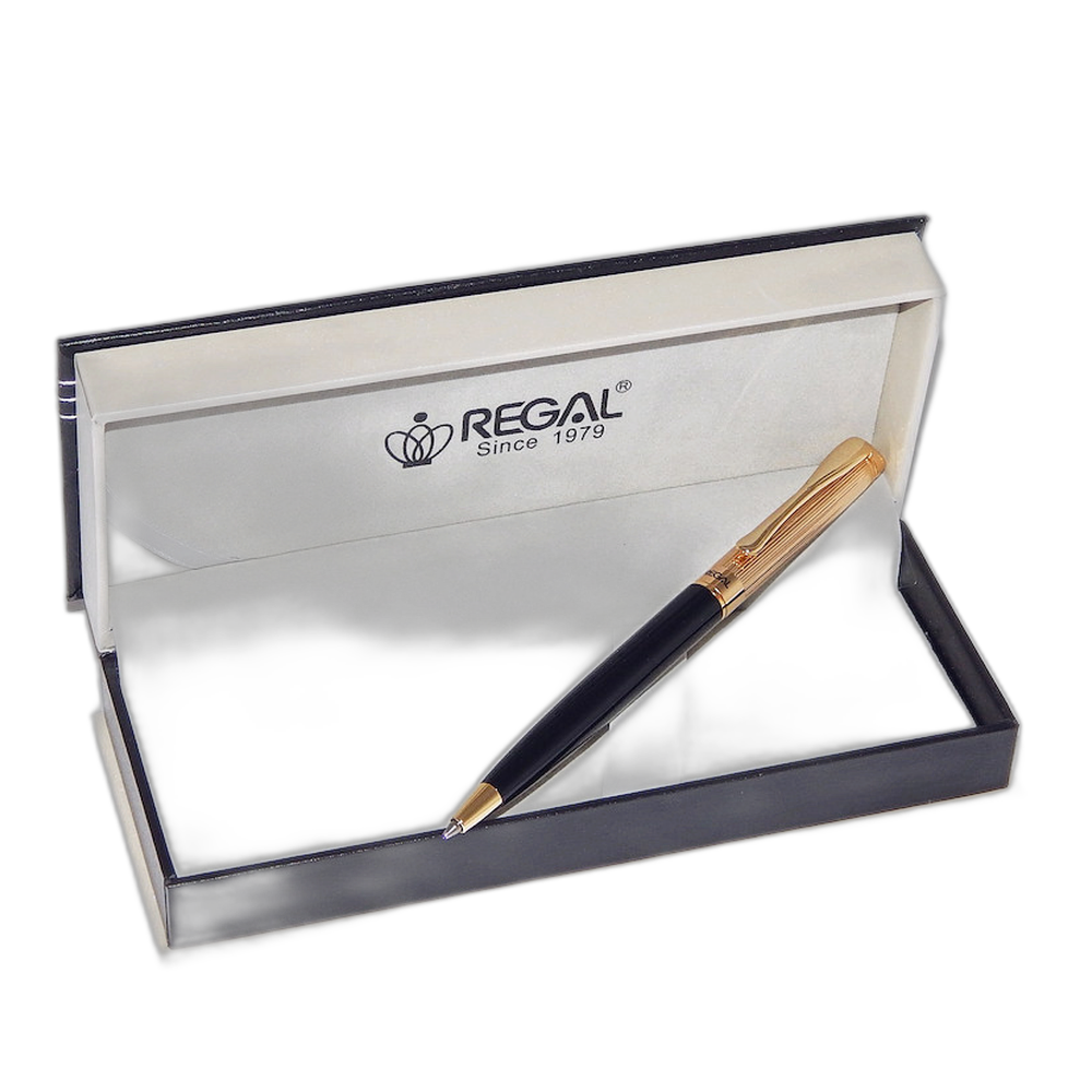 Regal Cronos Ballpoint Pen Gift Set Black