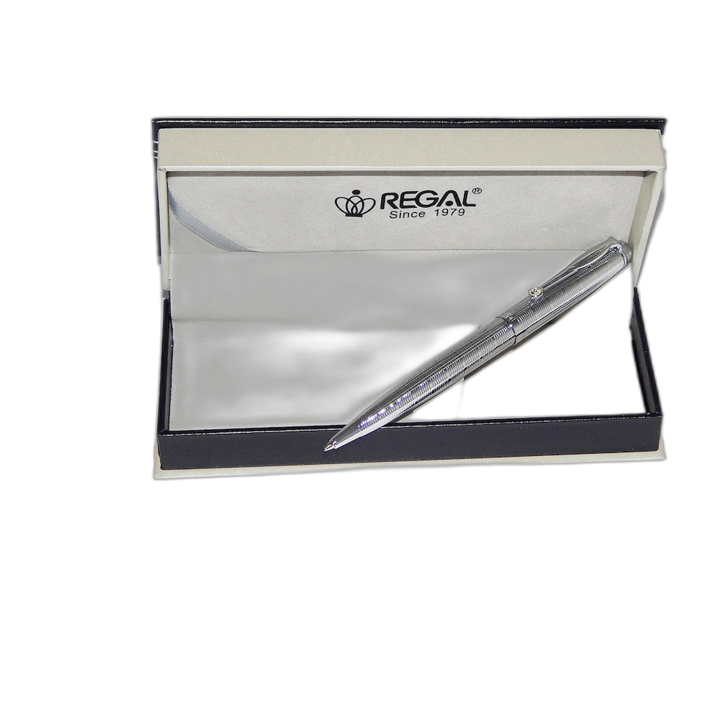 Regal Hadrian Ballpoint Pen Gift Set Silver