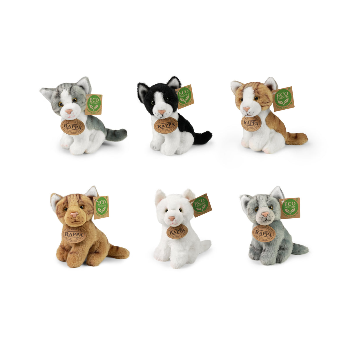 Eco-friendly plush dogs and cats display
