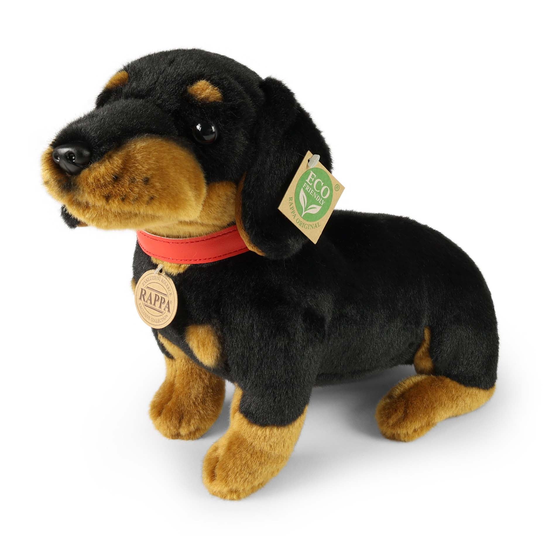 Plush dachshund with collar 36 cm