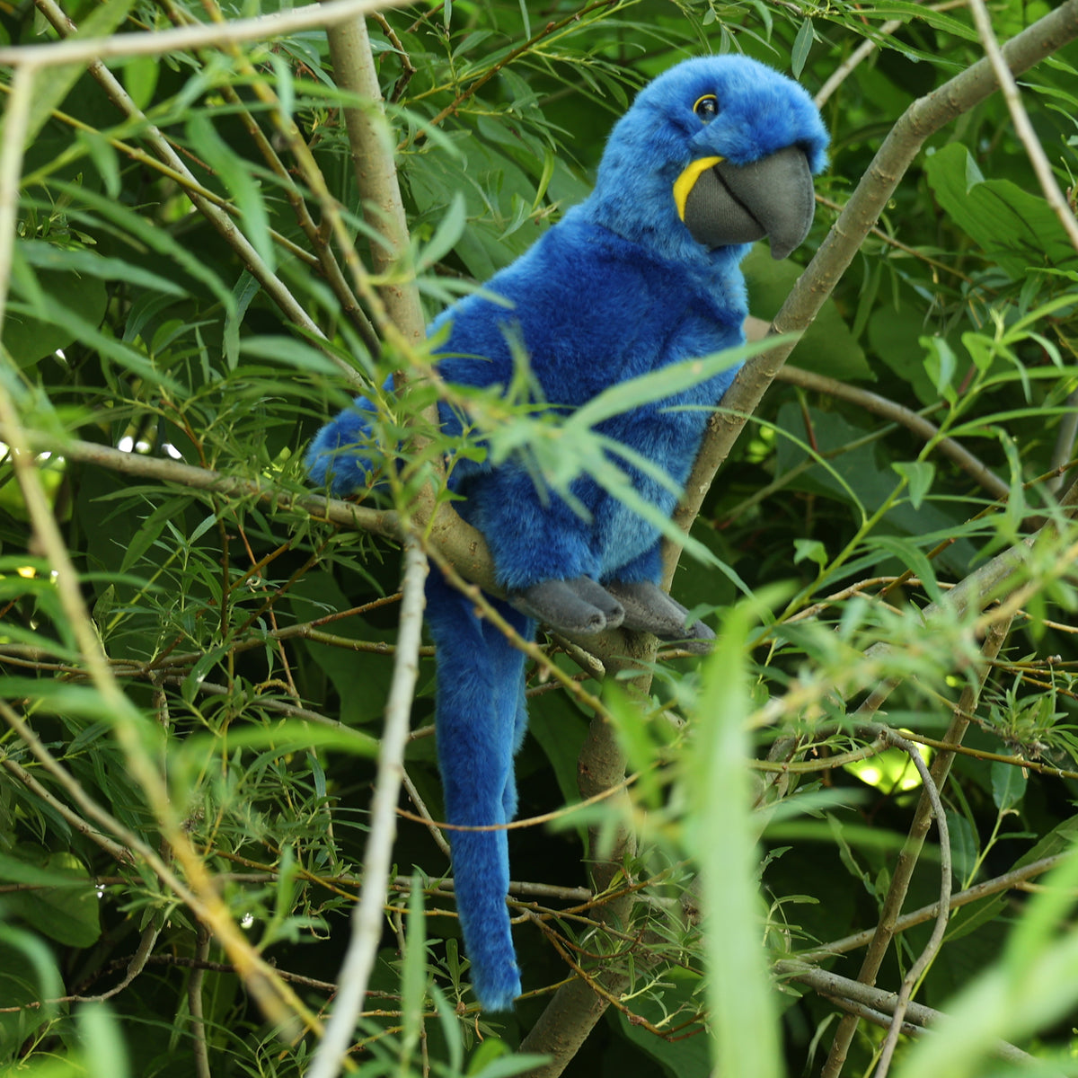 Blue Hyacinth Macaw Plush Parrot 25 cm