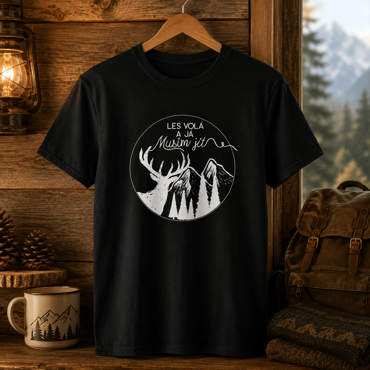 Men's Cotton T-shirt – The Forest Calls and I Must Go
