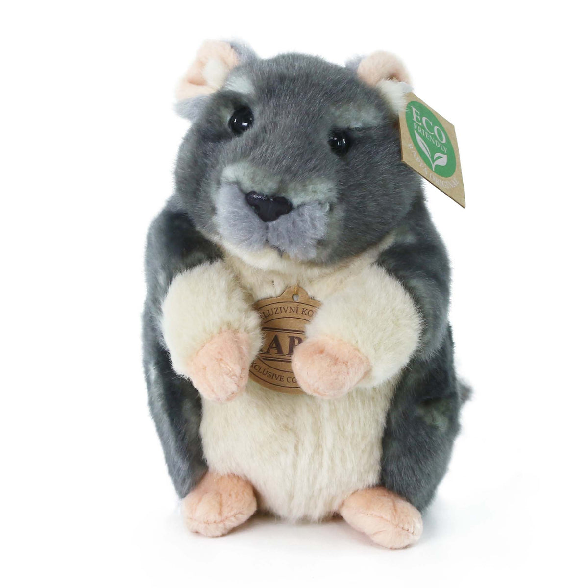 Eco-friendly plush chinchilla 15 cm