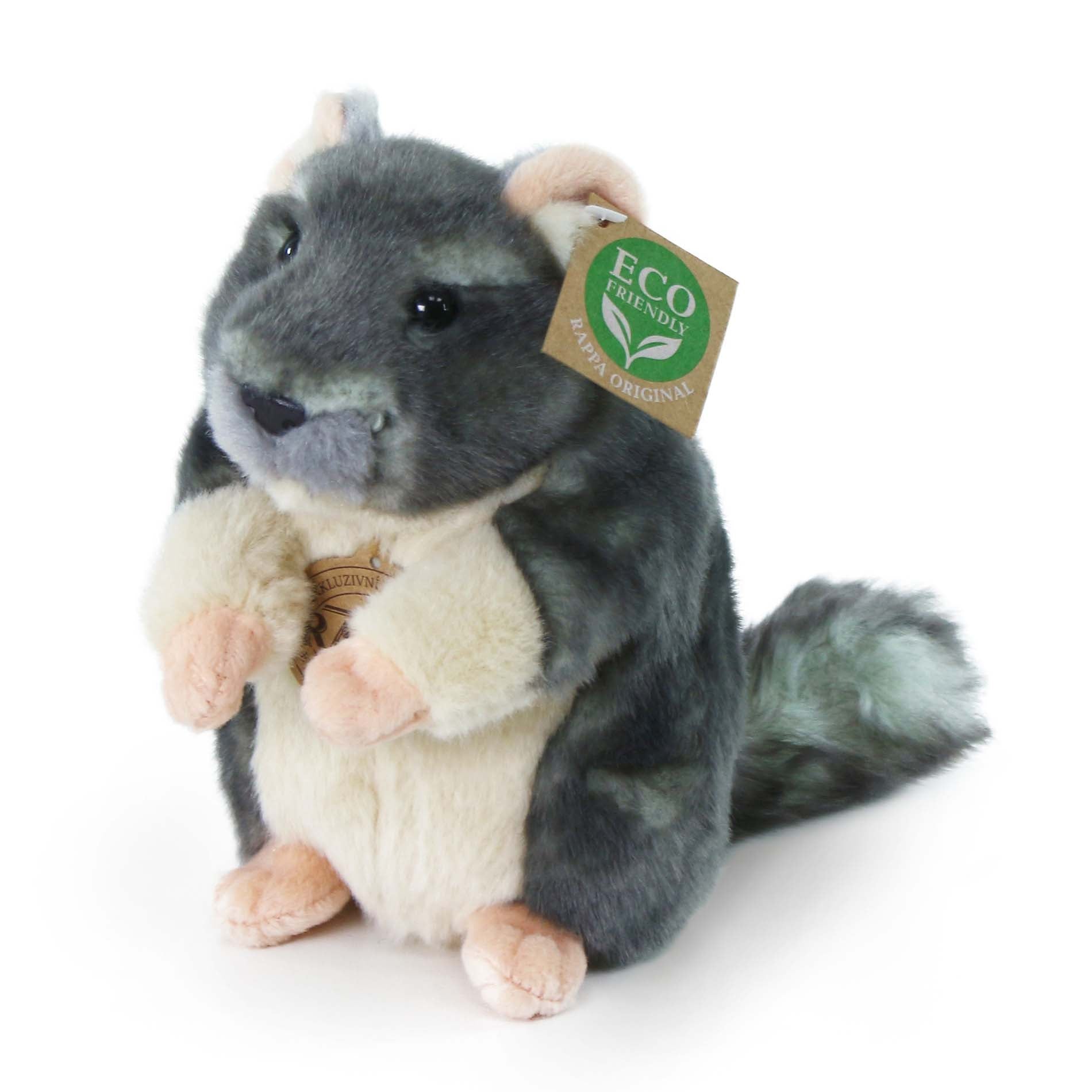 Eco-friendly plush chinchilla 15 cm