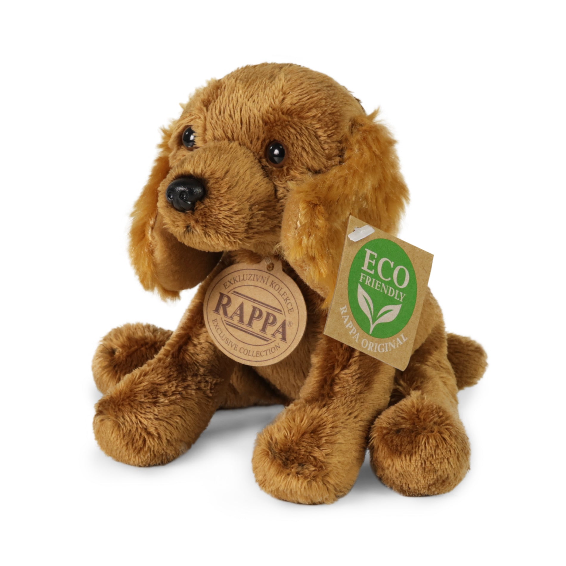 Plush Sitting Dog 14 cm