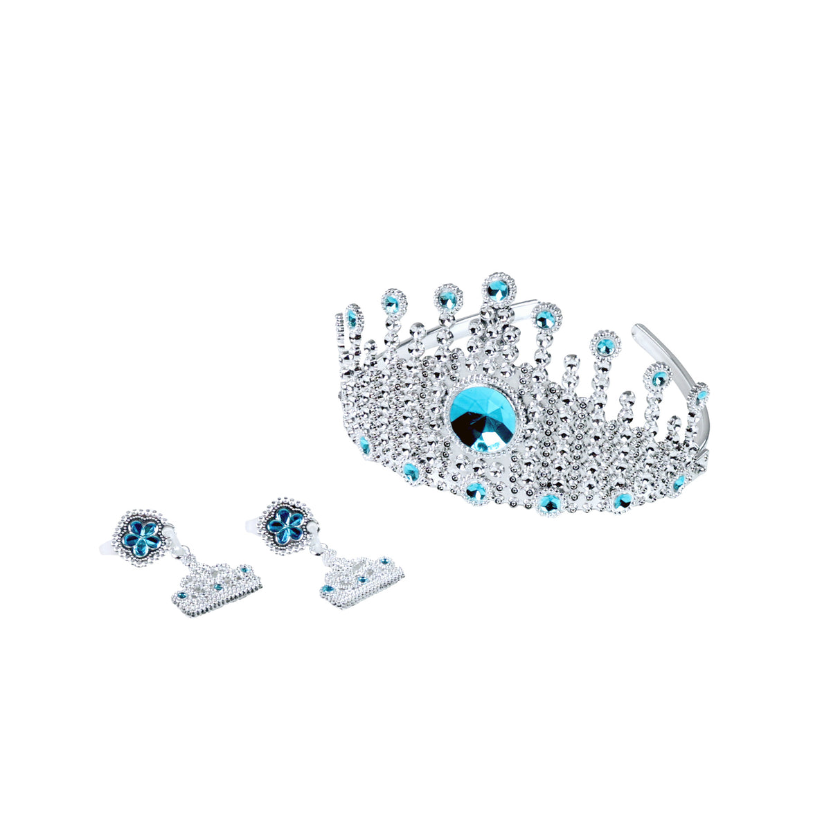 Snow Kingdom princess crown with earrings