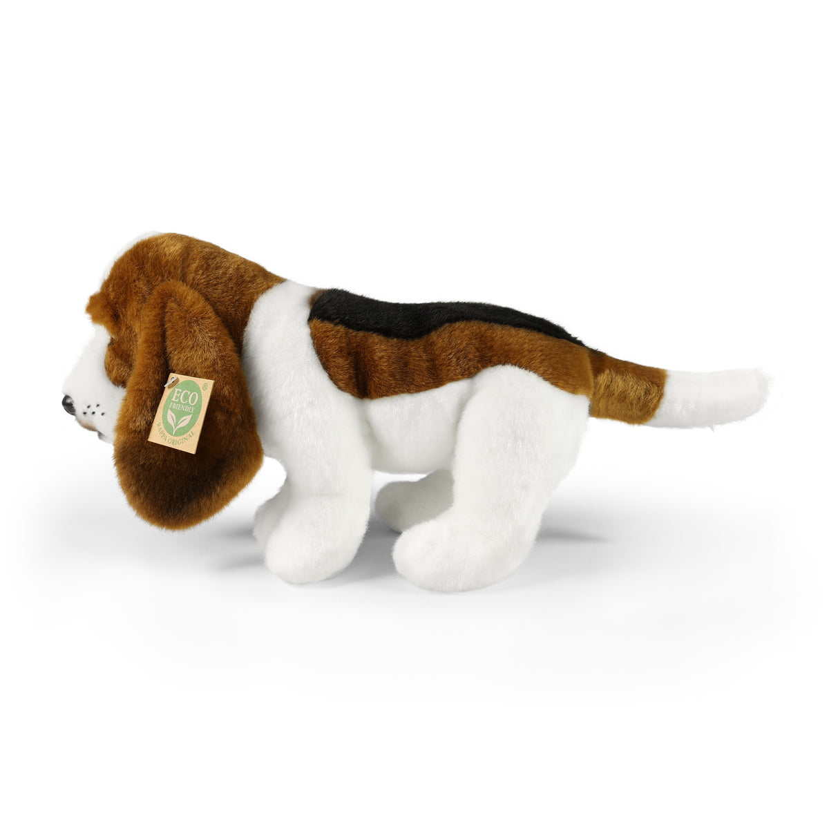 Eco-friendly plush basset dog 32 cm