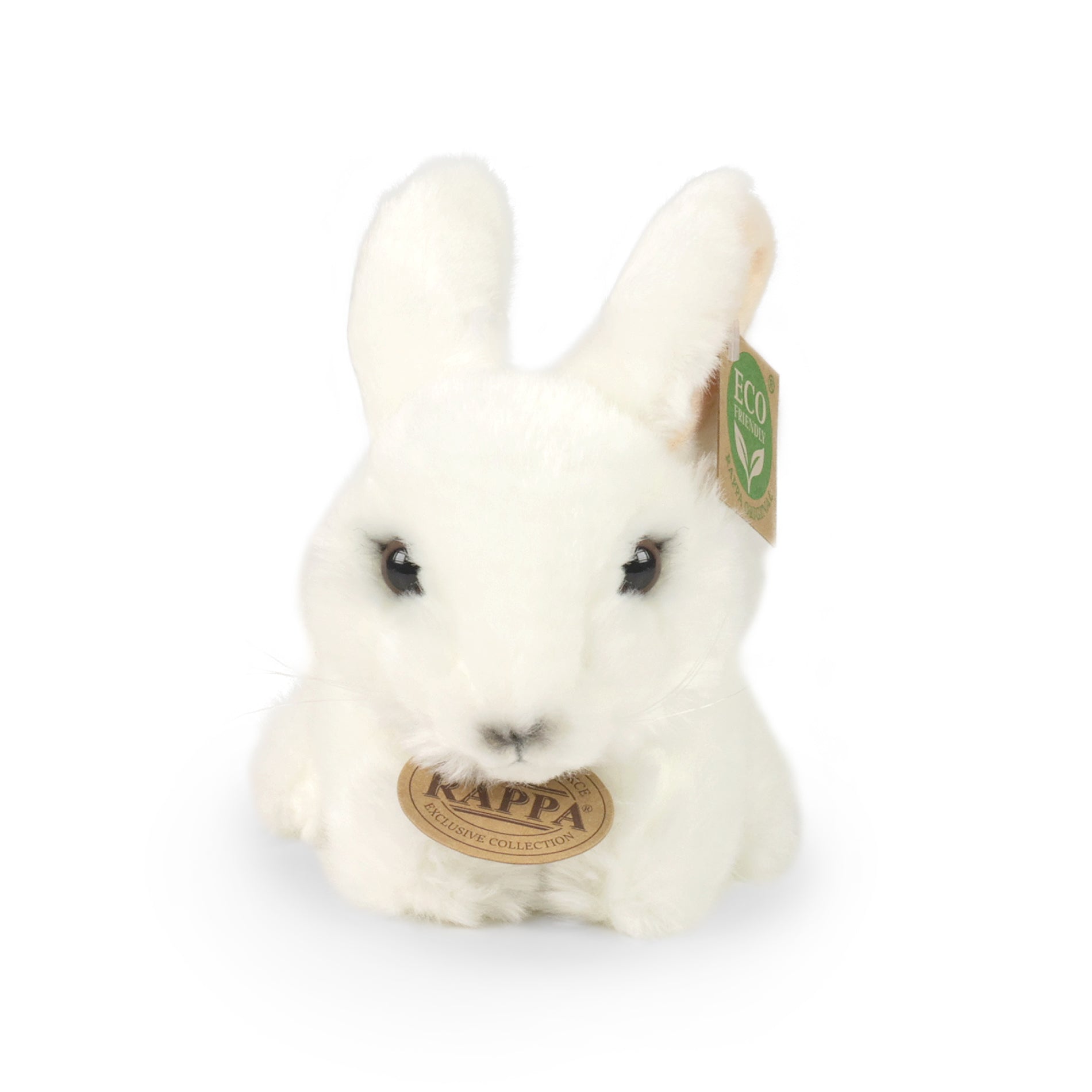 Plush white rabbit 18 cm