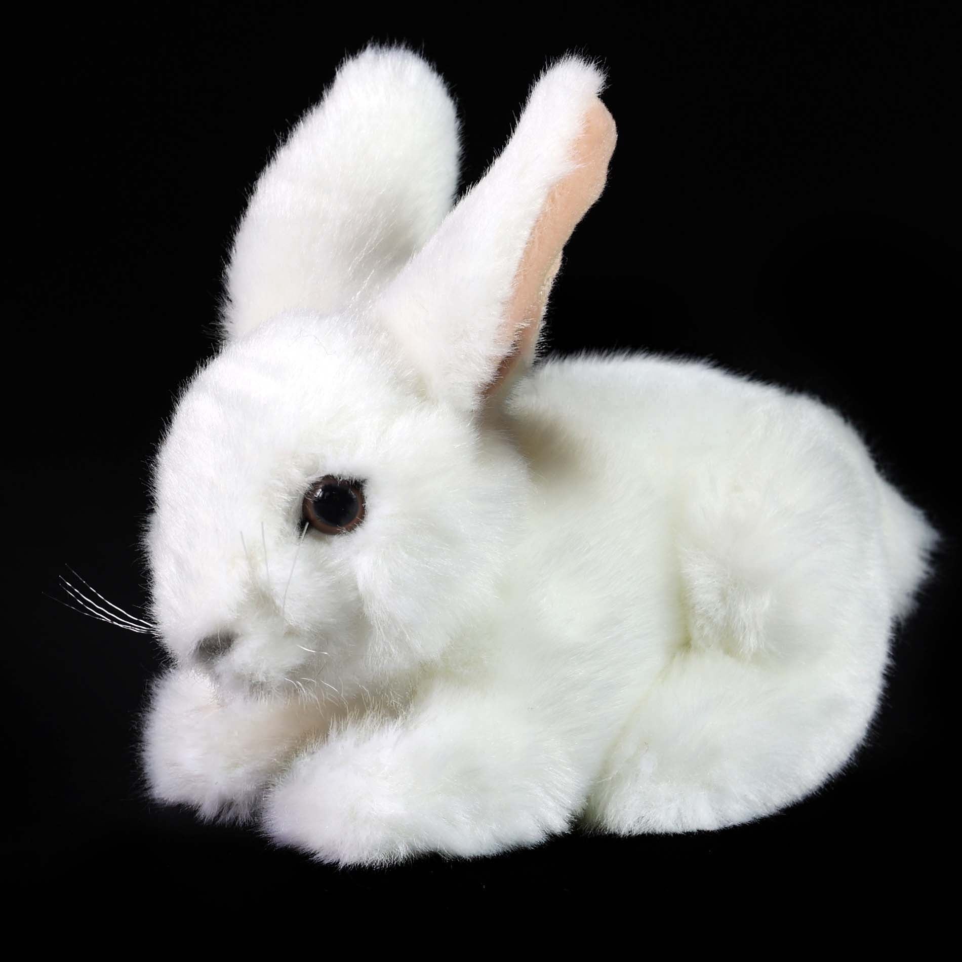 Plush white rabbit 18 cm