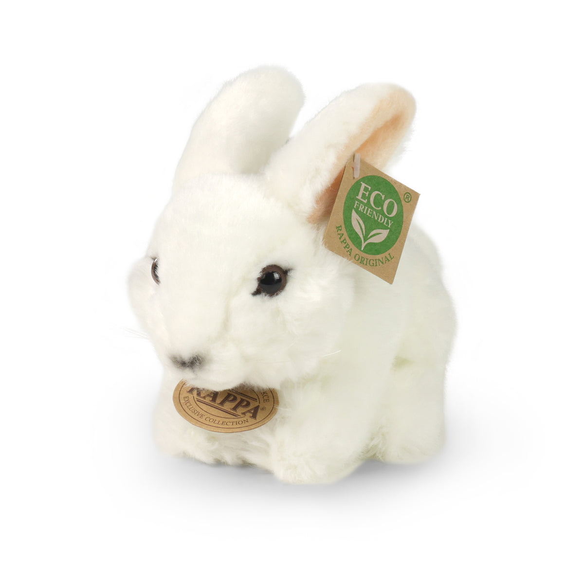 Plush white rabbit 18 cm