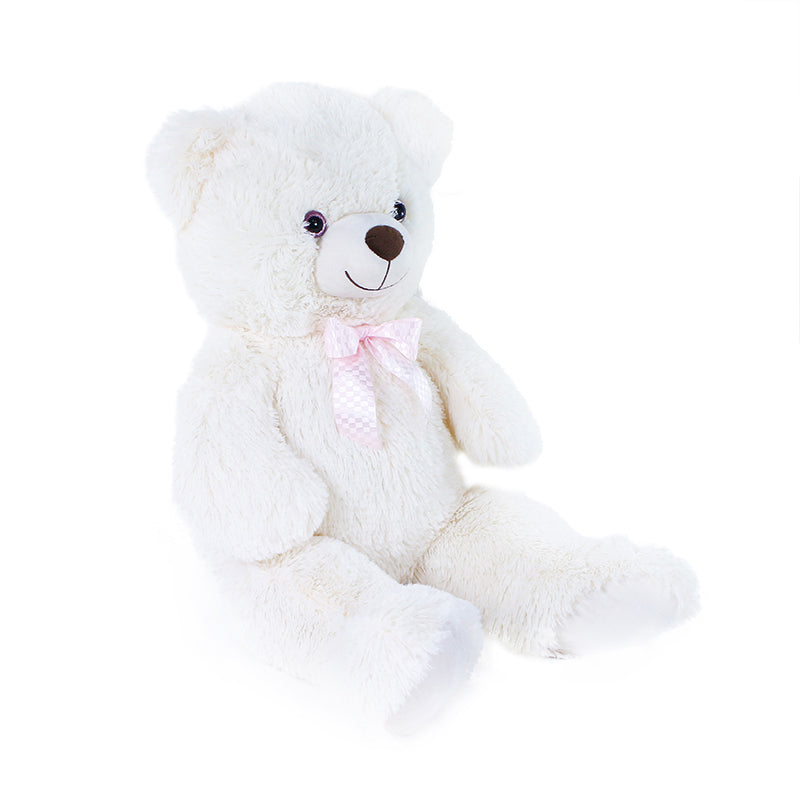 Large Plush Bear Lily Cream-White 78 cm