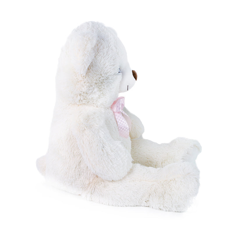Large Plush Bear Lily Cream-White 78 cm