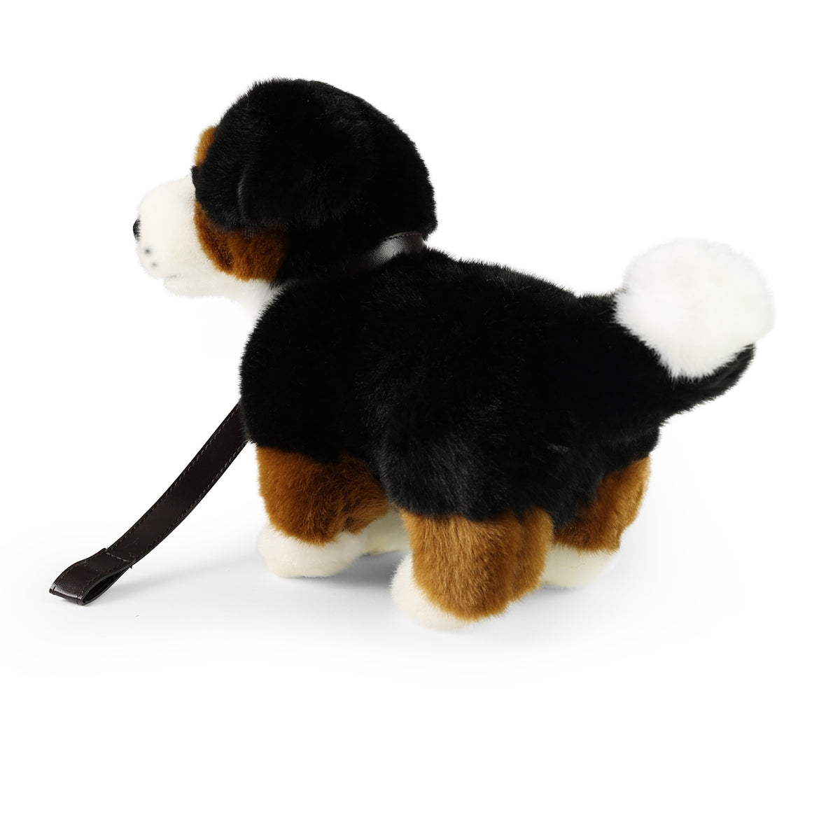 Plush Bernese Mountain Dog with Leash 22 cm