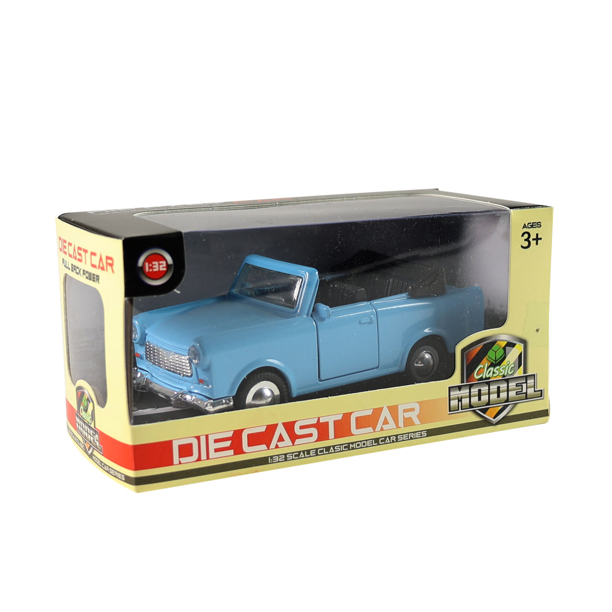 Metal Trabant convertible toy car