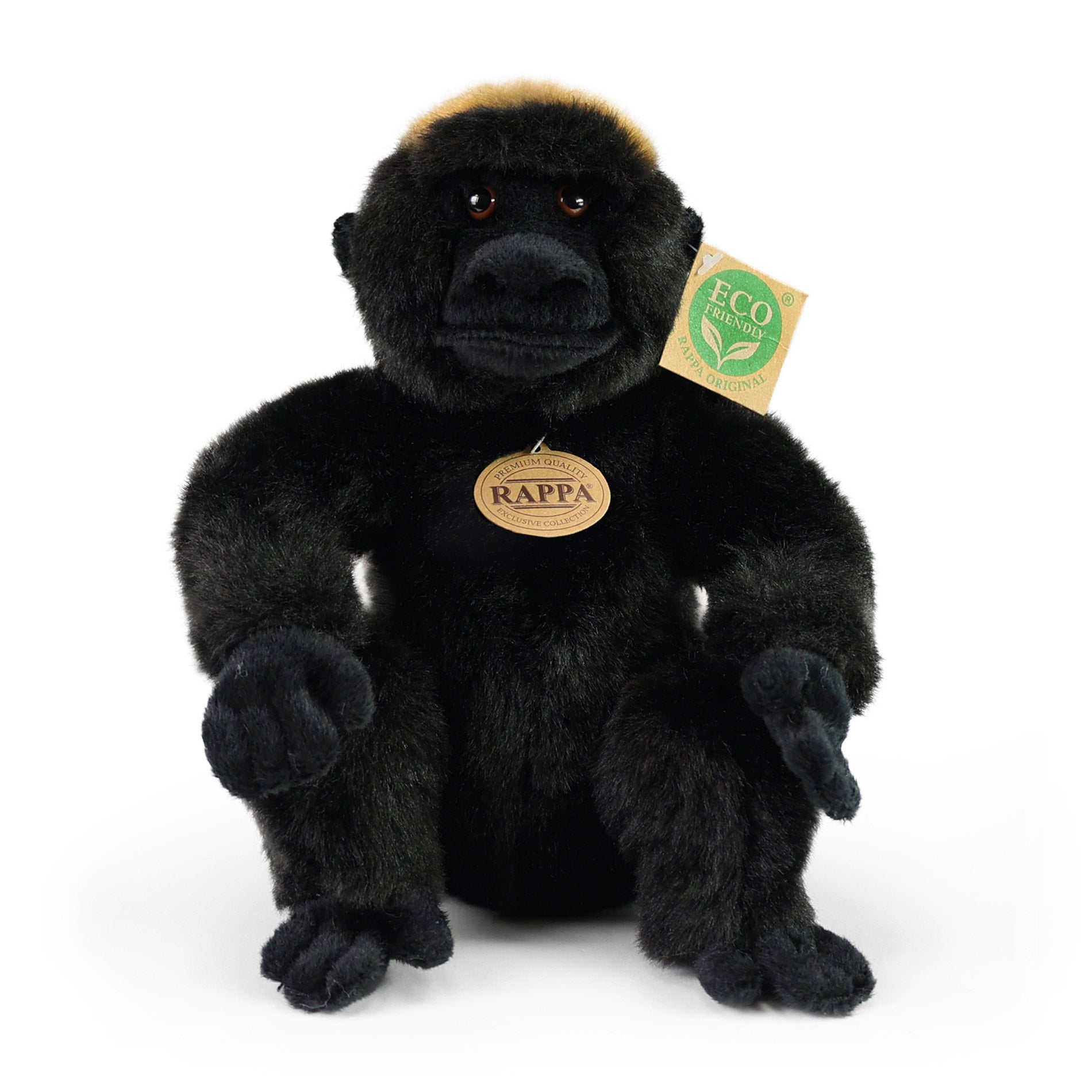 Seated gorilla plush toy 23 cm