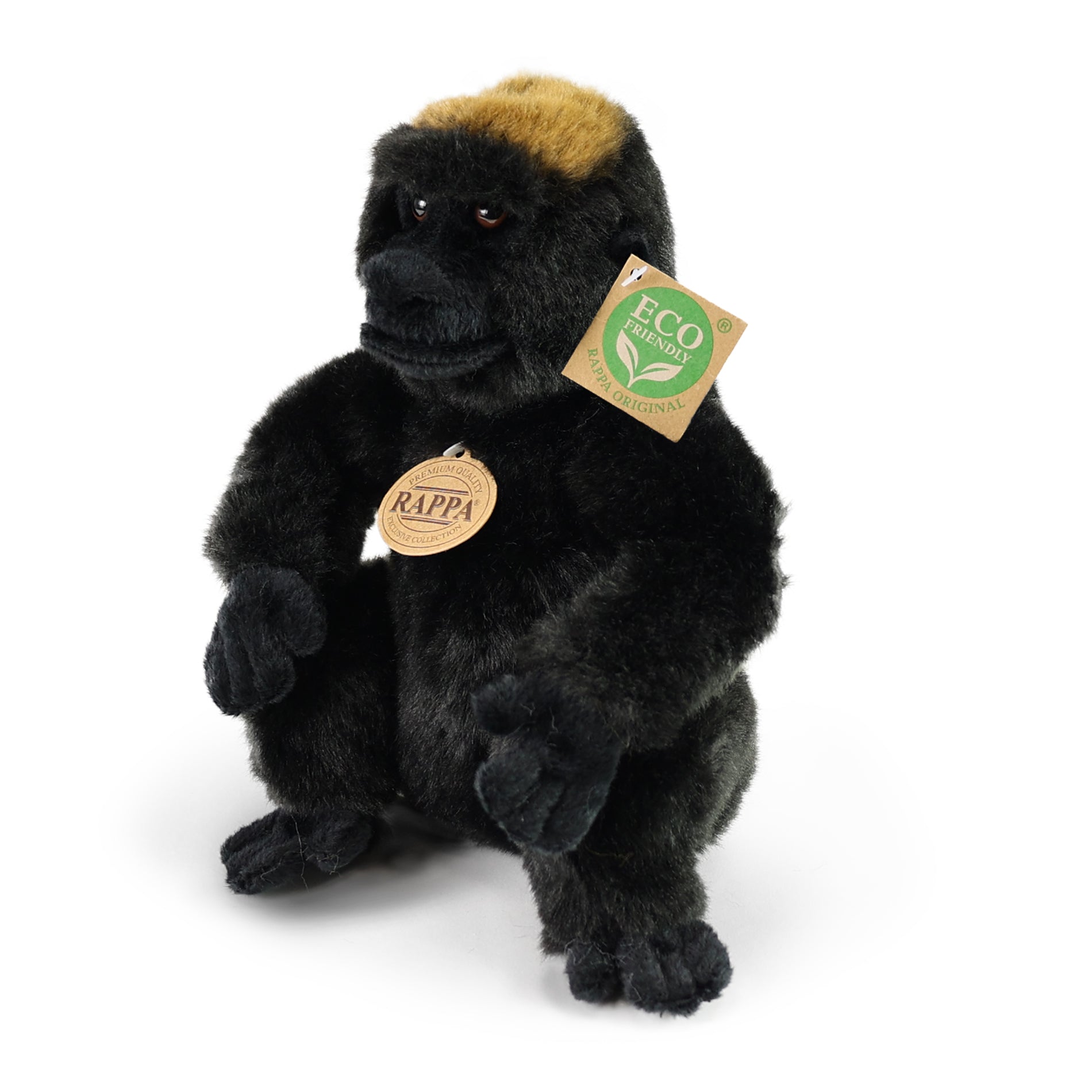 Seated gorilla plush toy 23 cm