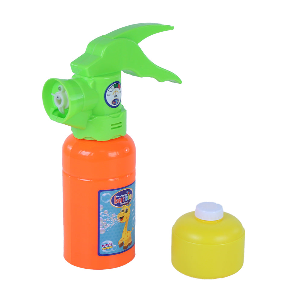 Fire extinguisher bubble maker with sound