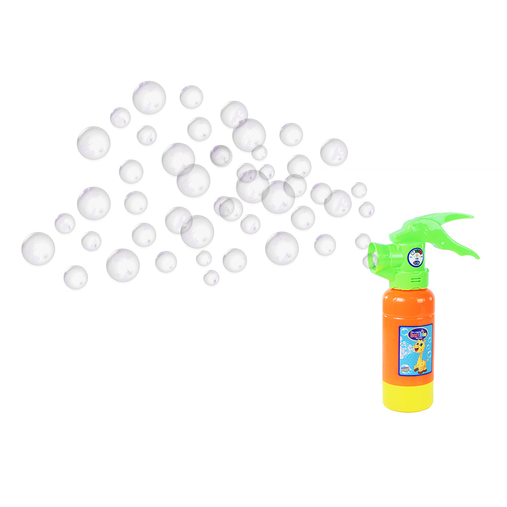 Fire extinguisher bubble maker with sound