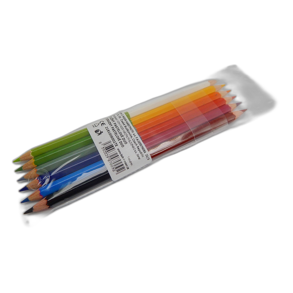 Koh-i-Noor 2181 Double Ended Coloured Pencils 6 pcs 12 Colours