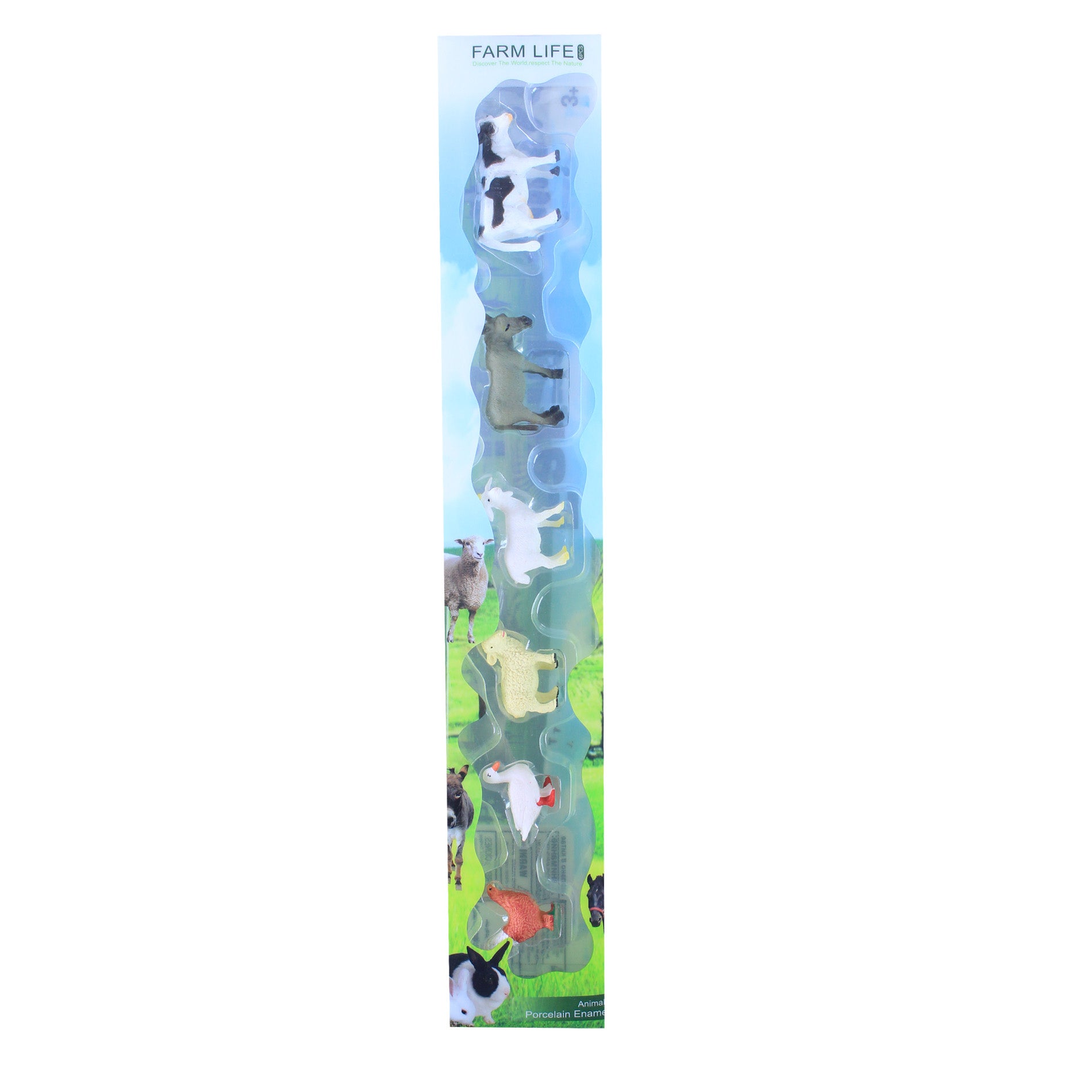 Domestic animal figures set 6 pcs