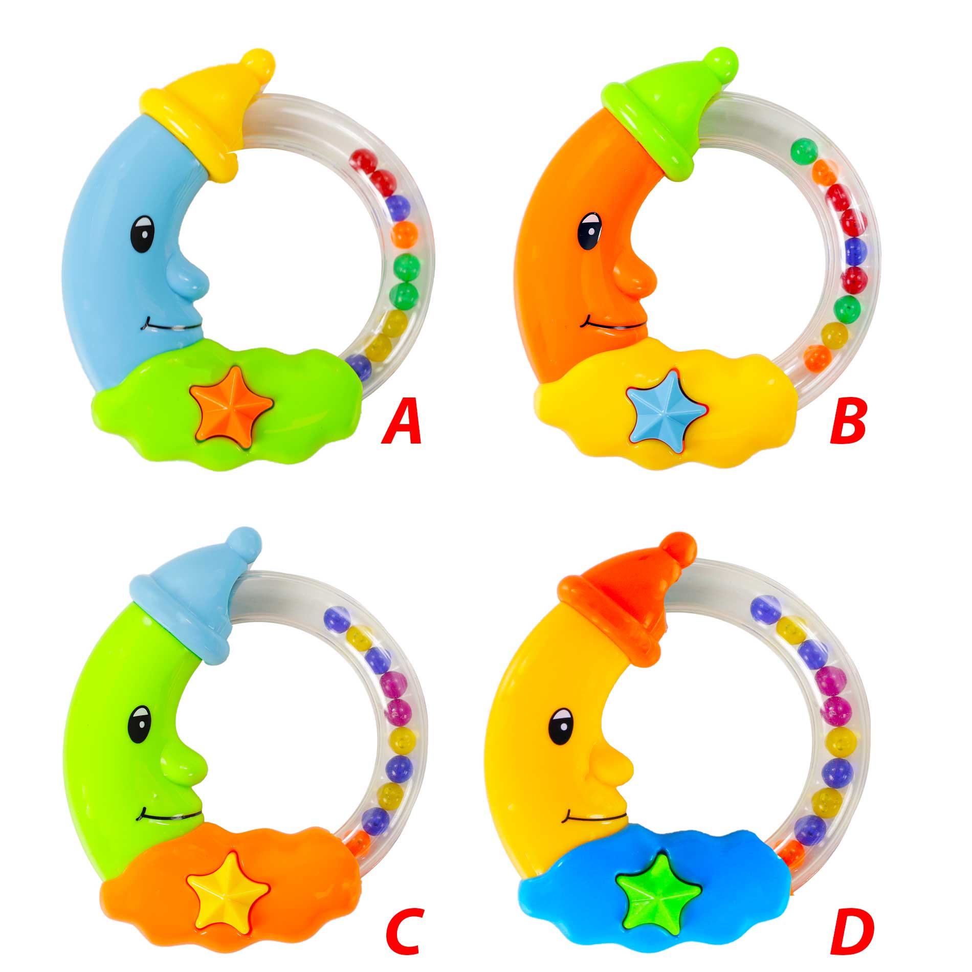 Baby moon rattle