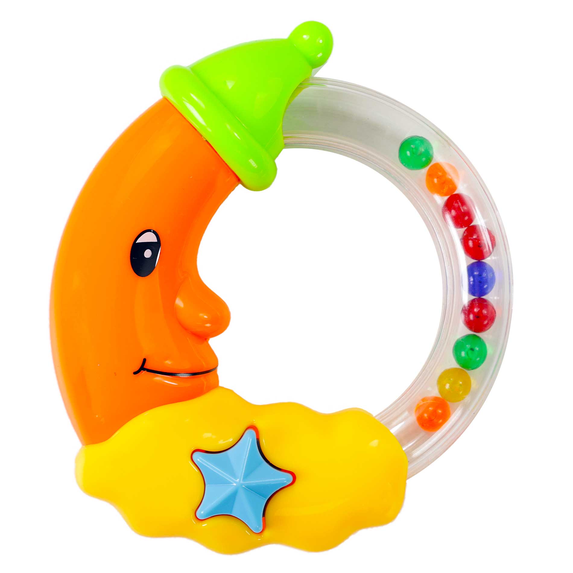 Baby moon rattle
