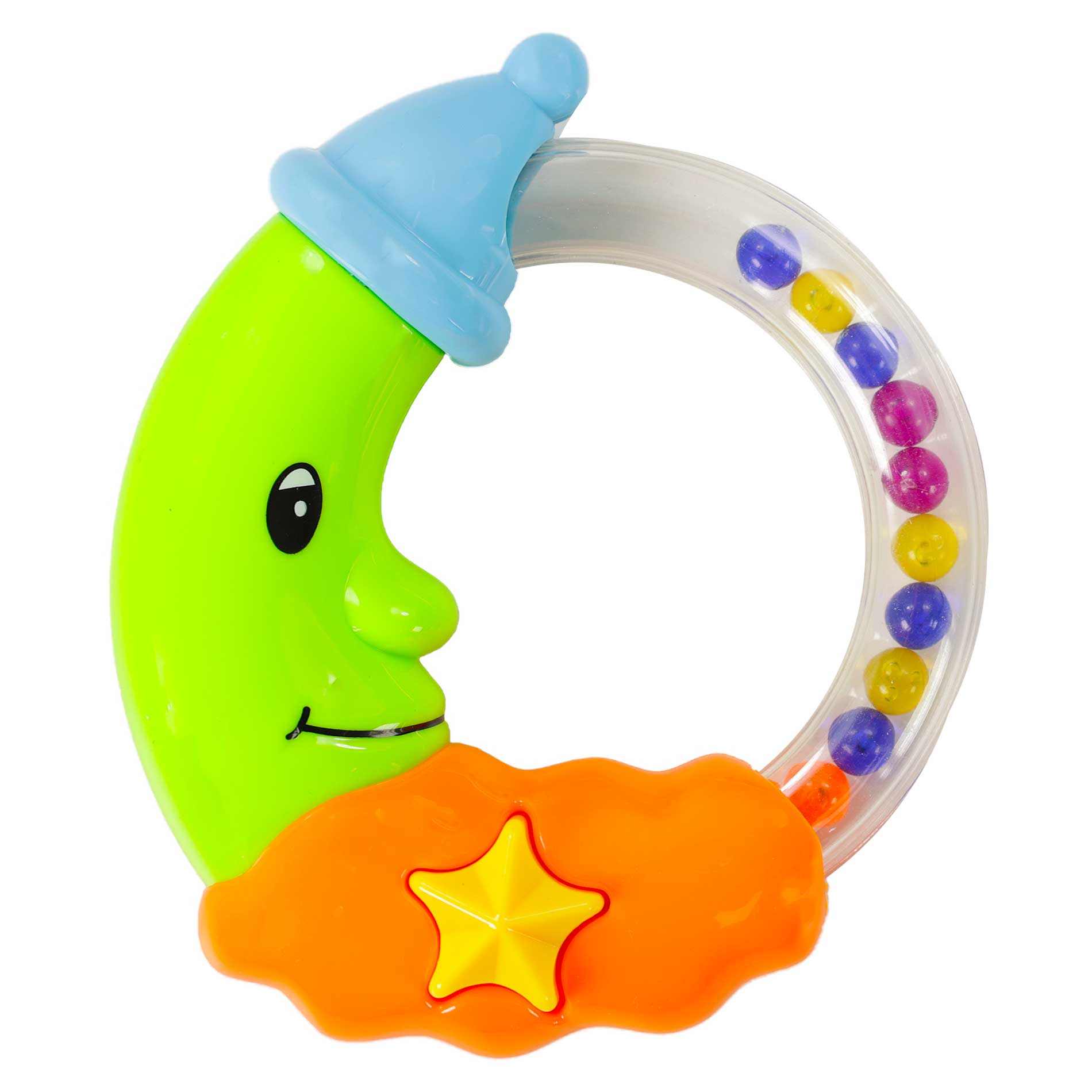 Baby moon rattle