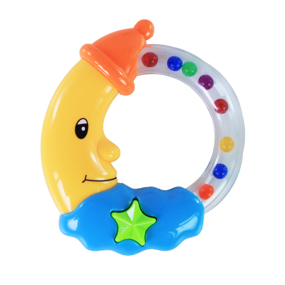 Baby moon rattle