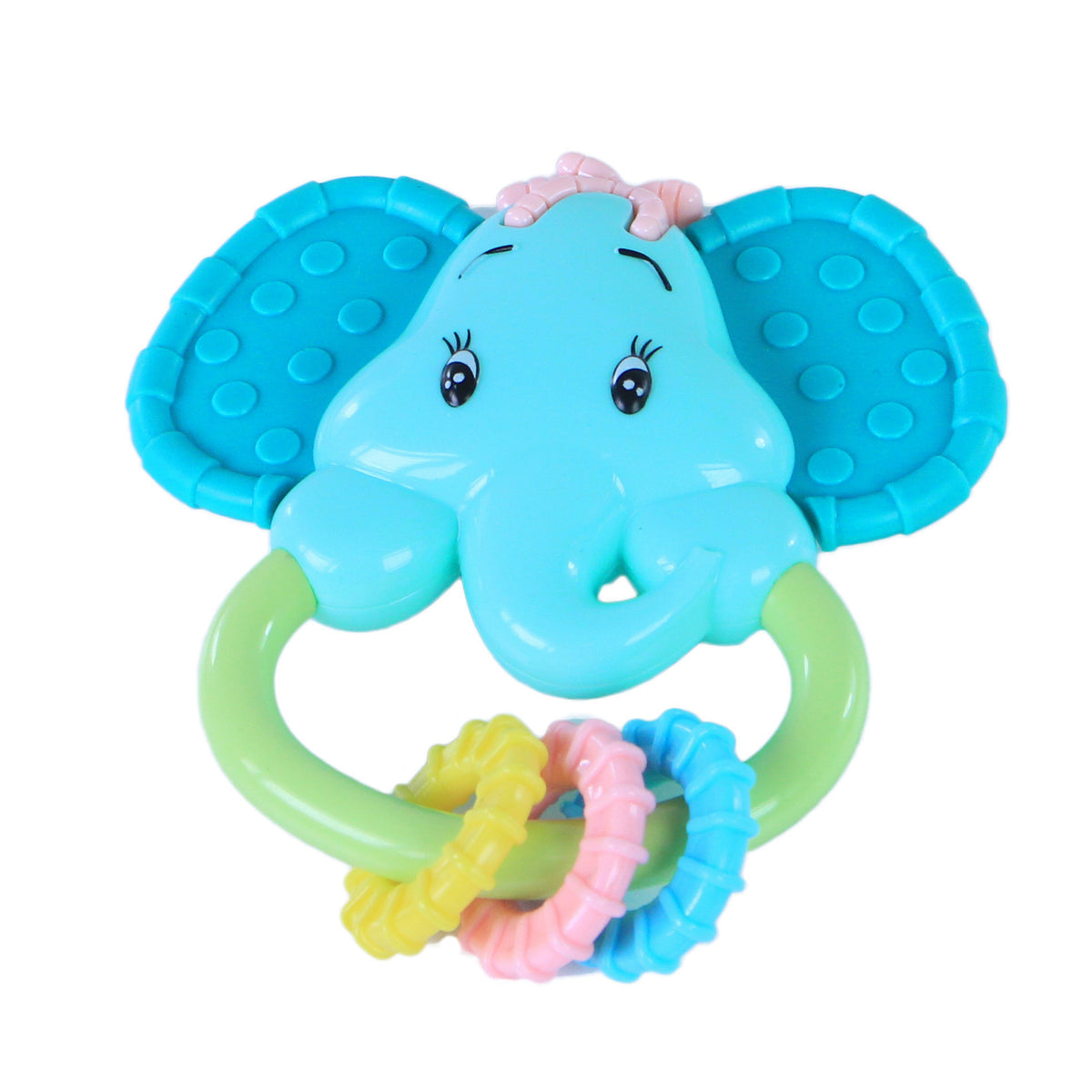 Rattle and teether elephant