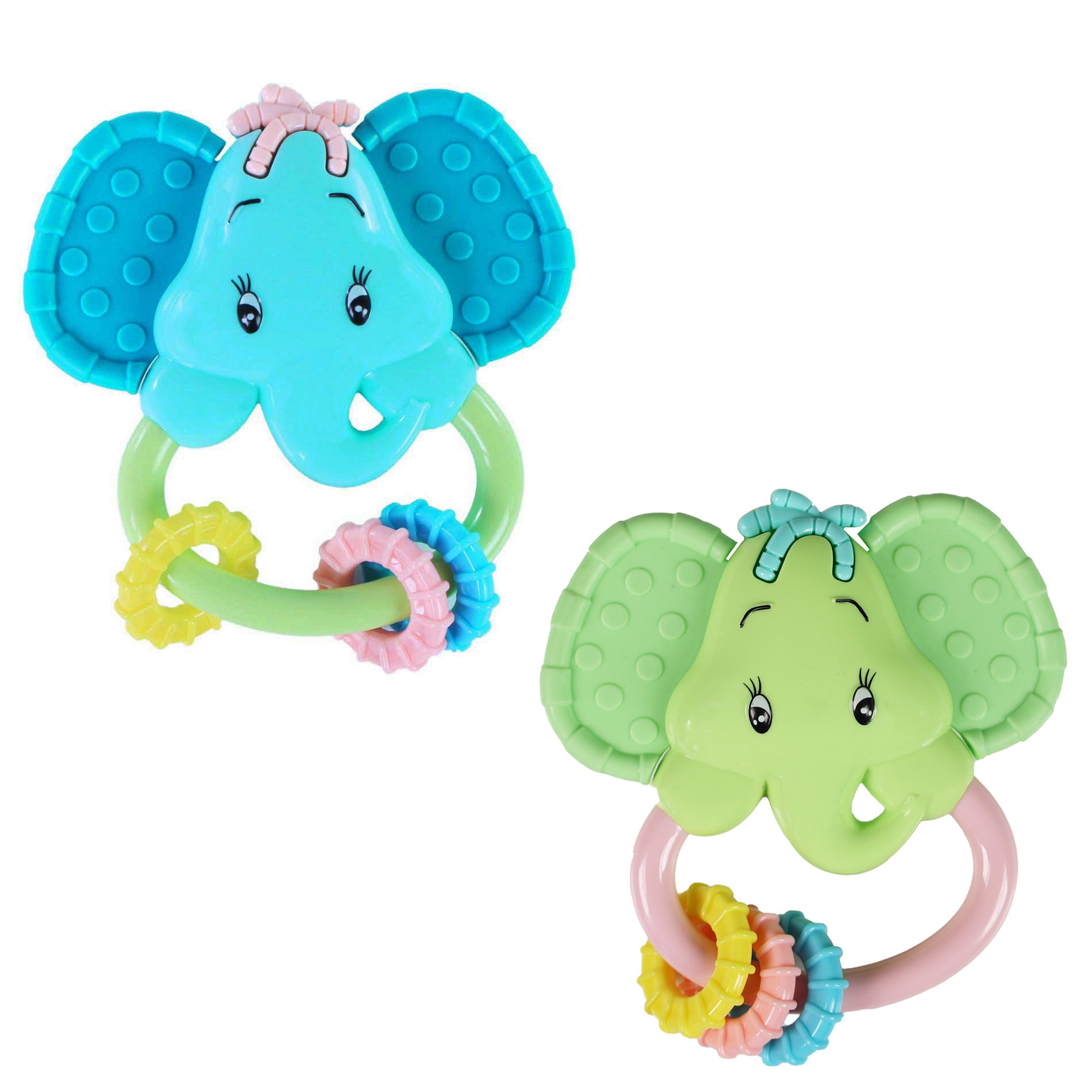Rattle and teether elephant