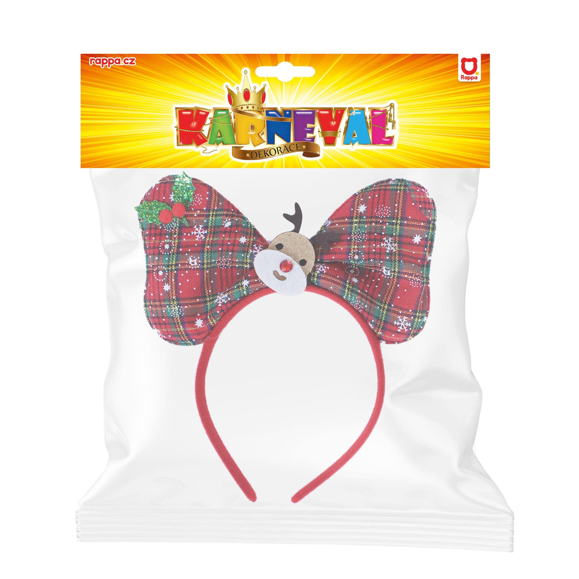 Christmas Reindeer Headband with Bow