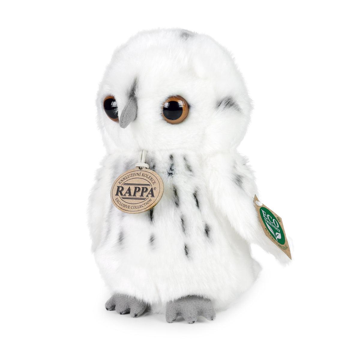 Snowy owl plush toy 18 cm ECO-FRIENDLY